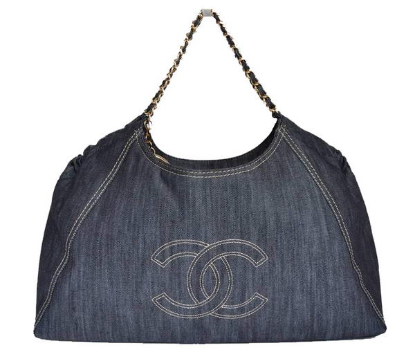 Best Chanel Shopper Handbag A35462 Denim On Sale